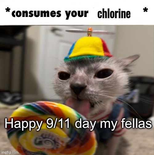 Happy 9/11 day | Happy 9/11 day my fellas | image tagged in the faceless consumes your chlorine | made w/ Imgflip meme maker