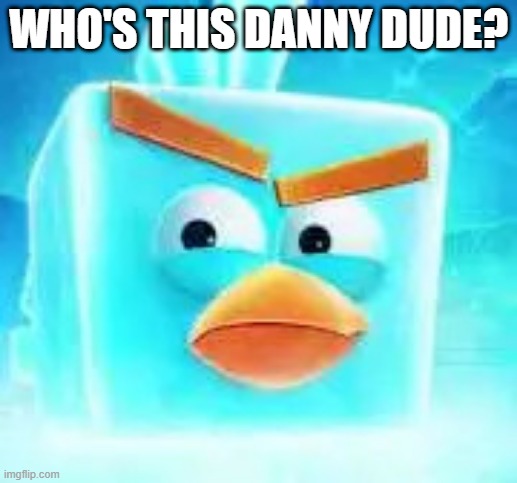 Ice bird | WHO'S THIS DANNY DUDE? | image tagged in ice bird | made w/ Imgflip meme maker