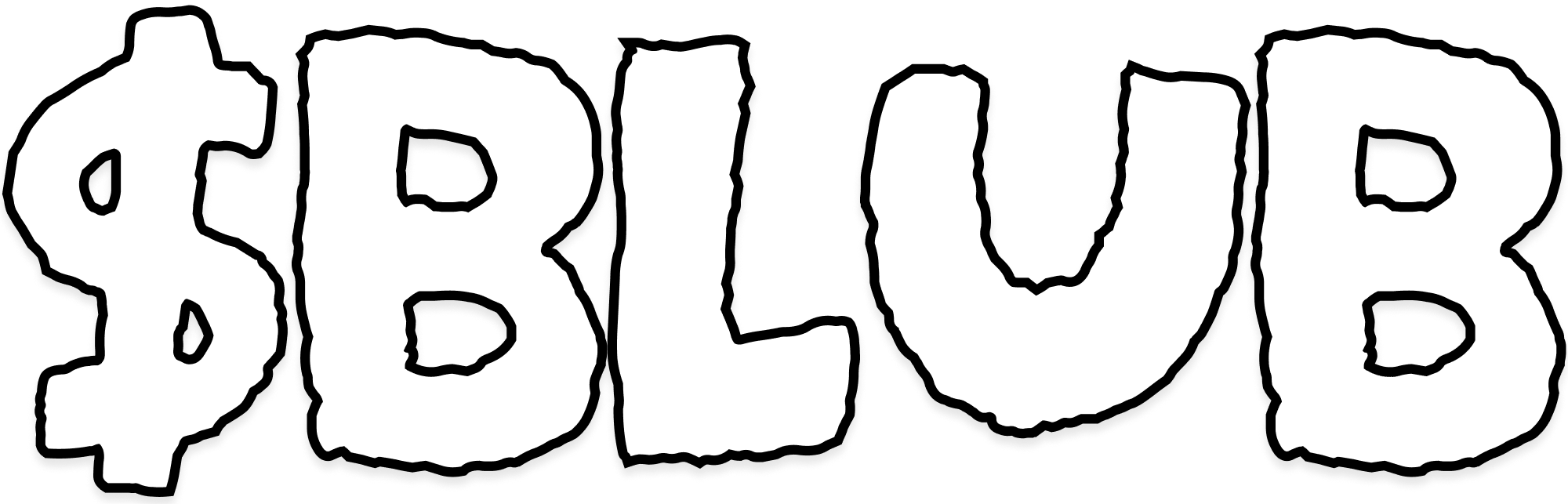 High Quality Blub white logo Blank Meme Template