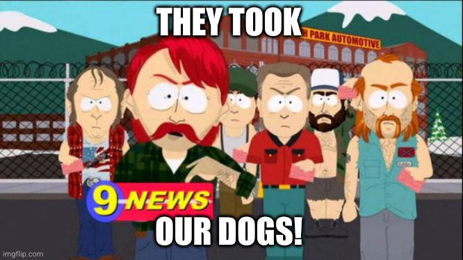 They took our jobs | THEY TOOK; OUR DOGS! | image tagged in they took our jobs | made w/ Imgflip meme maker