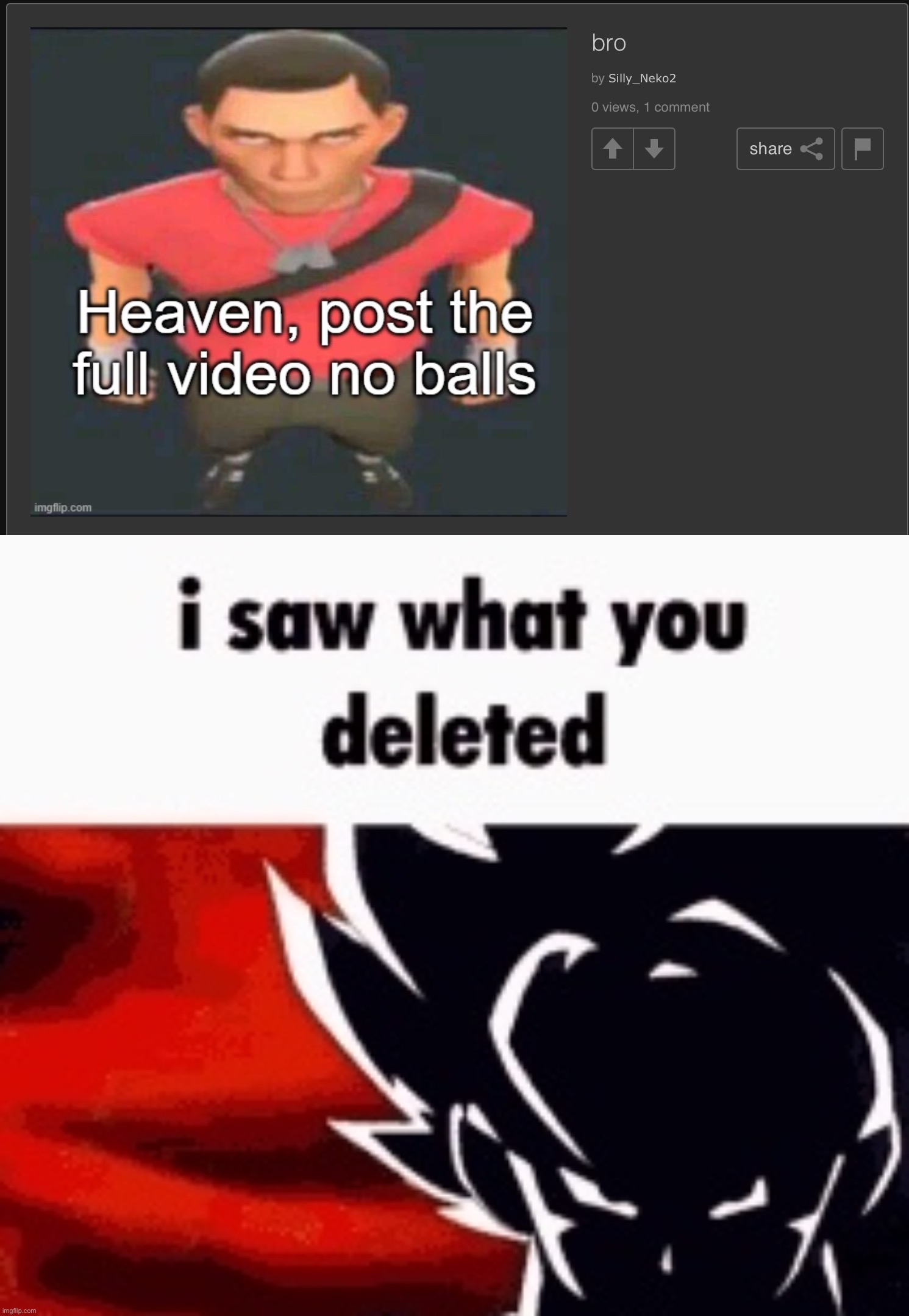 image tagged in i saw what you deleted | made w/ Imgflip meme maker