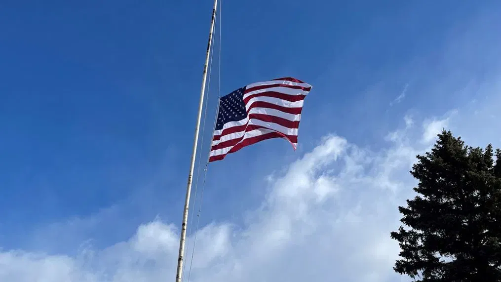 half mast flag Blank Meme Template