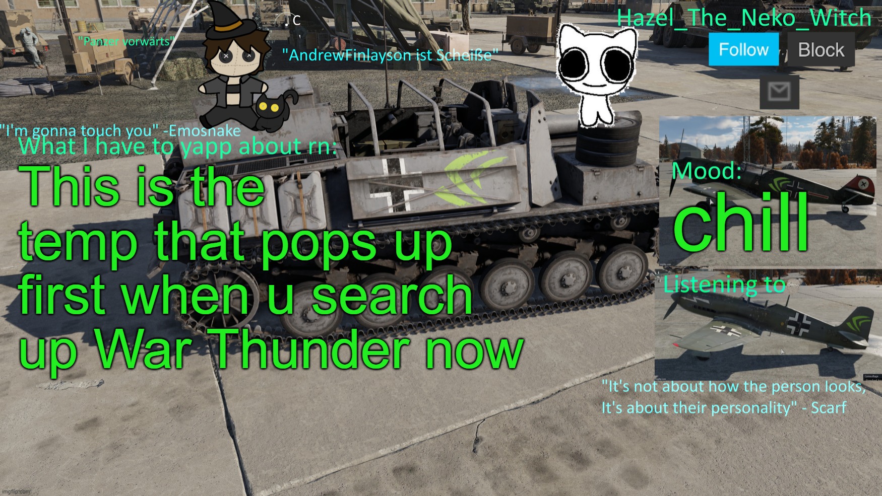 Neko War Thunder template(Thx Disco for drawing) | This is the temp that pops up first when u search up War Thunder now; chill | image tagged in neko war thunder template thx disco for drawing | made w/ Imgflip meme maker