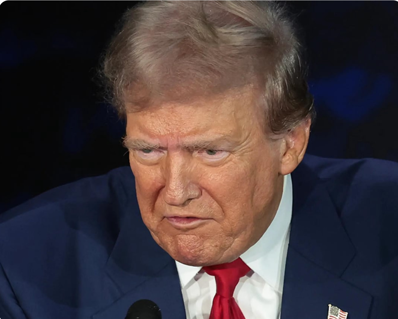 Constipated Donald Trump Blank Meme Template