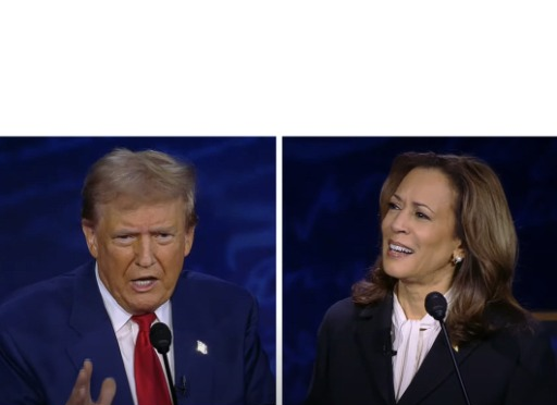 2024 Presidential Debate Harris Confused Blank Meme Template