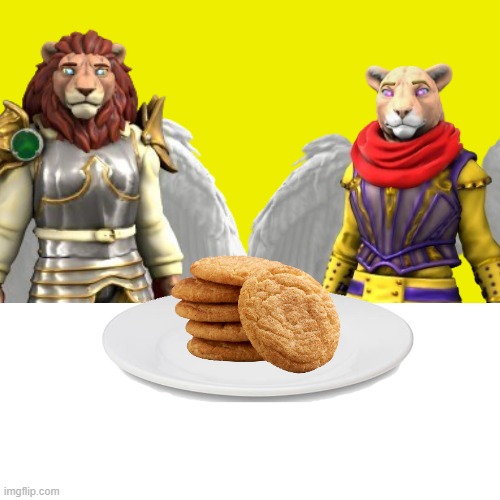 Fun fact: Creed and Faith love snickerdoodle cookies because "Tis close to the Heavenly Feast as humans shalt ever get" | made w/ Imgflip meme maker
