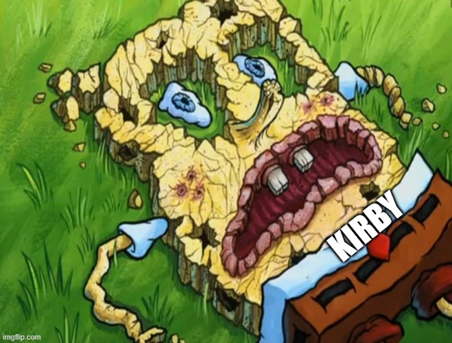 Spongebob Dry | KIRBY | image tagged in spongebob dry | made w/ Imgflip meme maker