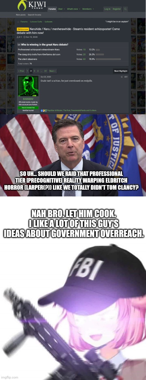 Image tagged in fbi director james comey,fbi natsuki