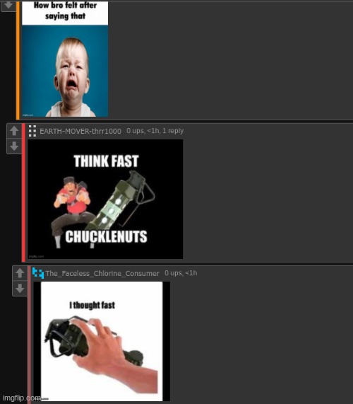 I thought fast. | made w/ Imgflip meme maker