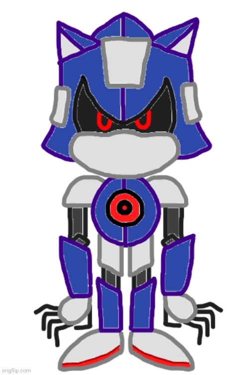 My design for Metal Sonic if he was in the movies | made w/ Imgflip meme maker