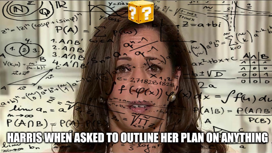 HARRIS WHEN ASKED TO OUTLINE HER PLAN ON ANYTHING | made w/ Imgflip meme maker