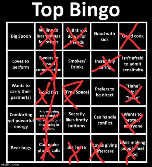 Okay something is seriously wrong here | image tagged in top bingo | made w/ Imgflip meme maker