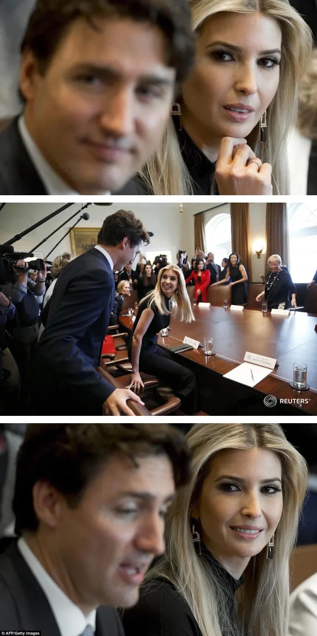 Ivanka and Justin Blank Meme Template