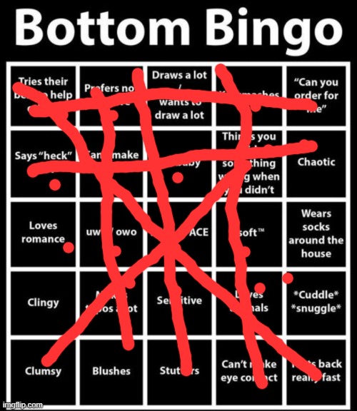 OH SHIT | image tagged in bottom bingo | made w/ Imgflip meme maker