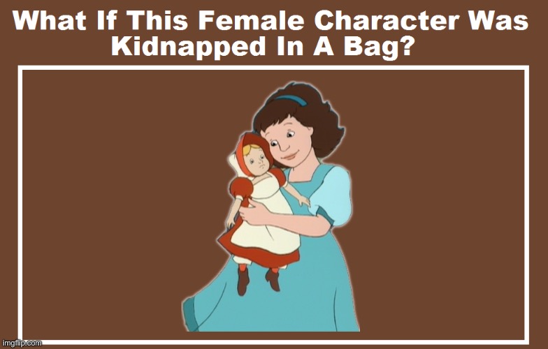 What If Emily Was Kidnapped In A Bag? | image tagged in nickelodeon,nick jr,girl,kidnapping,kidnap,lucy | made w/ Imgflip meme maker