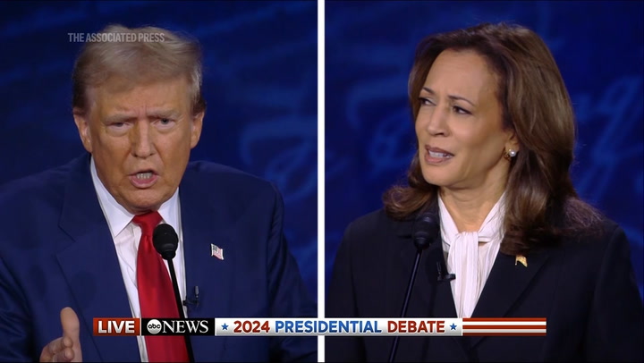 Harris Pity At Debate Blank Meme Template