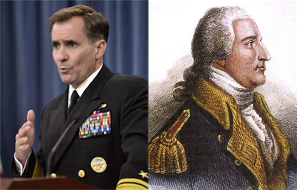 John Kirby and Benedict Arnold Blank Meme Template