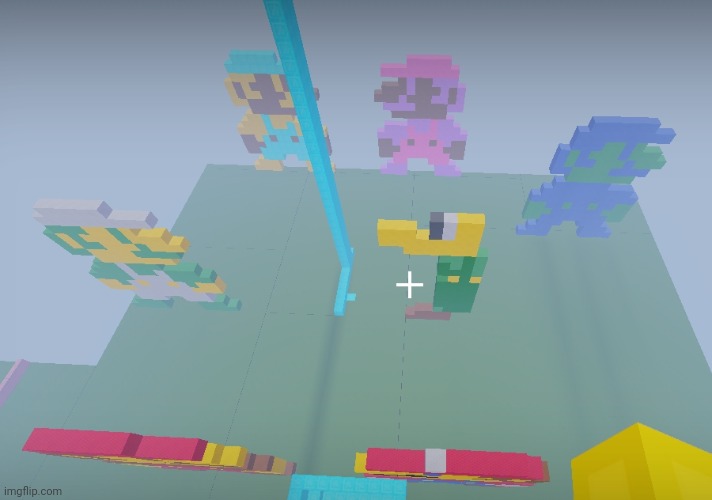 Built these | image tagged in mario,roblox,minecraft | made w/ Imgflip meme maker