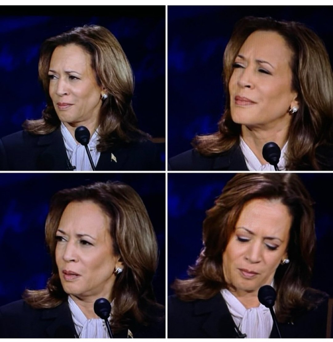 Kamala debate confused Blank Meme Template