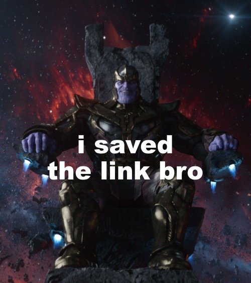 i saved the link bro Blank Meme Template