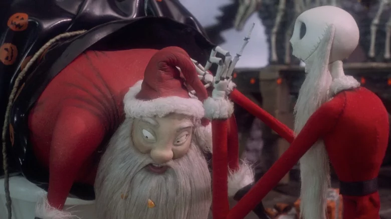 High Quality Jack Skelington Kidnaps Santa Blank Meme Template