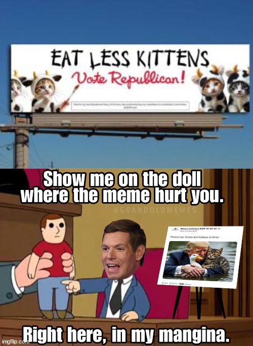 democrat Swallowswell has a meltdown over memes | image tagged in eric swallowswell,meme meltdown | made w/ Imgflip meme maker