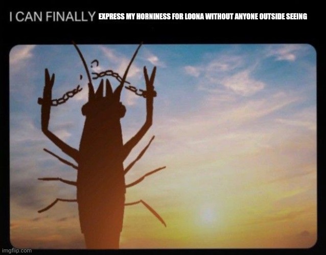 I CAN FINALLY KRILL MYSELF | EXPRESS MY HORNINESS FOR LOONA WITHOUT ANYONE OUTSIDE SEEING | image tagged in i can finally krill myself | made w/ Imgflip meme maker