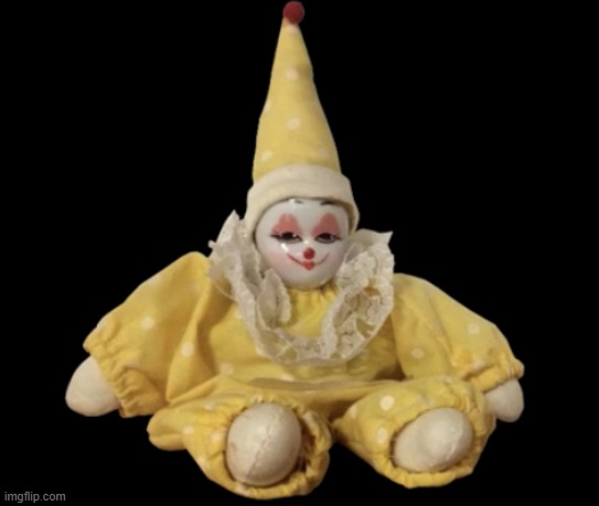 Barking clown doll | image tagged in barking clown doll | made w/ Imgflip meme maker