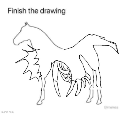 efawrg | image tagged in finish the drawing | made w/ Imgflip meme maker