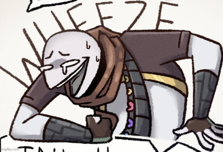 ink Sans wheeze | image tagged in ink sans wheeze | made w/ Imgflip meme maker