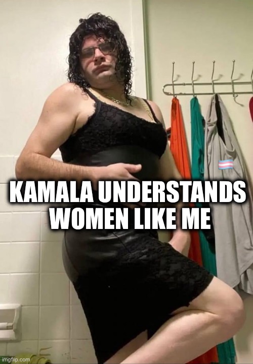 KAMALA UNDERSTANDS 
WOMEN LIKE ME; 🏳‍⚧ | image tagged in memes,trans,gender identity,autogynephilia,fetish,misogyny | made w/ Imgflip meme maker