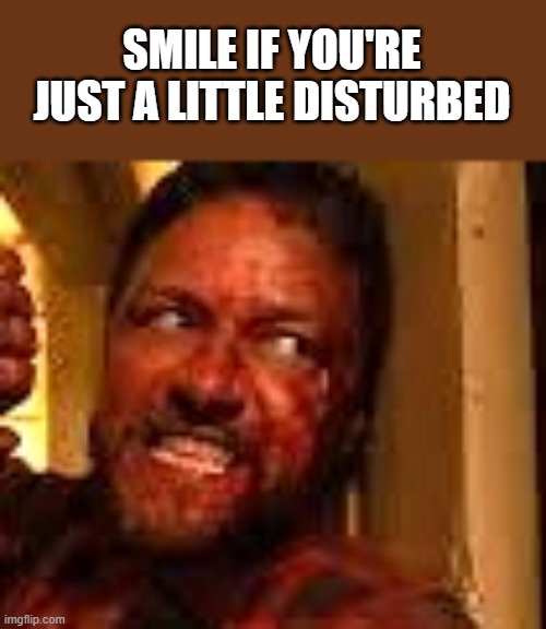 Just A Little Disturbed | SMILE IF YOU'RE JUST A LITTLE DISTURBED | image tagged in smile,disturbed,speak no evil,james mcavoy,funny,memes | made w/ Imgflip meme maker