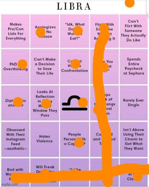 i wish i was rarely single… | image tagged in libra bingo | made w/ Imgflip meme maker