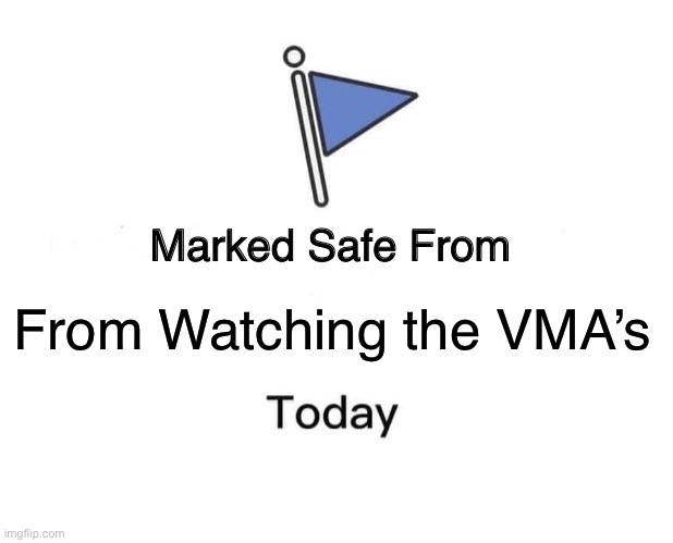 VMA | From Watching the VMA’s | image tagged in memes,marked safe from | made w/ Imgflip meme maker