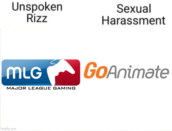 Y'all gotta admit, these were the brainrot of Gen Z. | image tagged in unspoken rizz vs sexual harassment | made w/ Imgflip meme maker