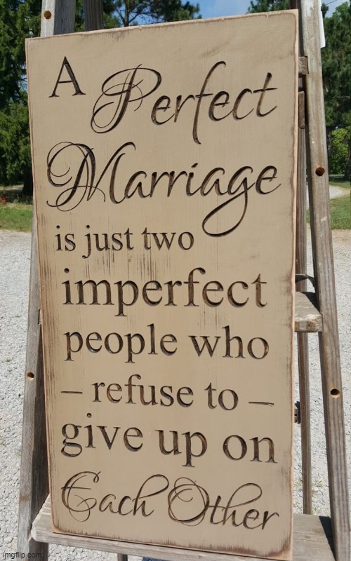 A Perfect Unity of Imperfection | image tagged in a perfect marriage,imperfect,unity,unified commitment,give and take,support | made w/ Imgflip meme maker