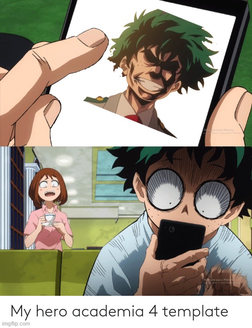 All Might Deku | image tagged in mha 4 template | made w/ Imgflip meme maker