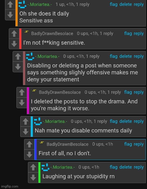 Posting comments wont do shit ik,but can tall laugh at his denial | made w/ Imgflip meme maker