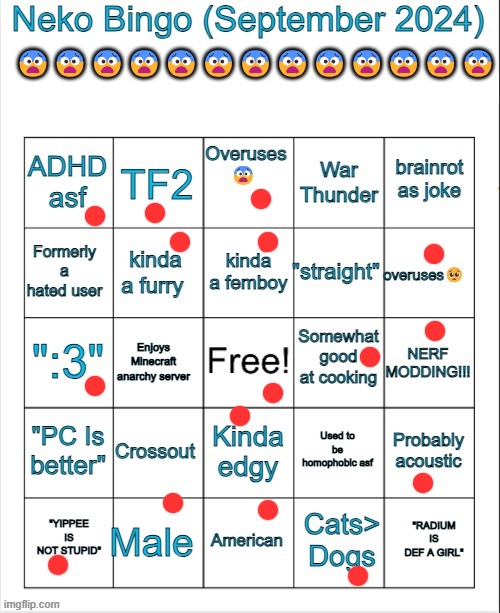 Neko bingo | ????????????? | image tagged in neko bingo | made w/ Imgflip meme maker