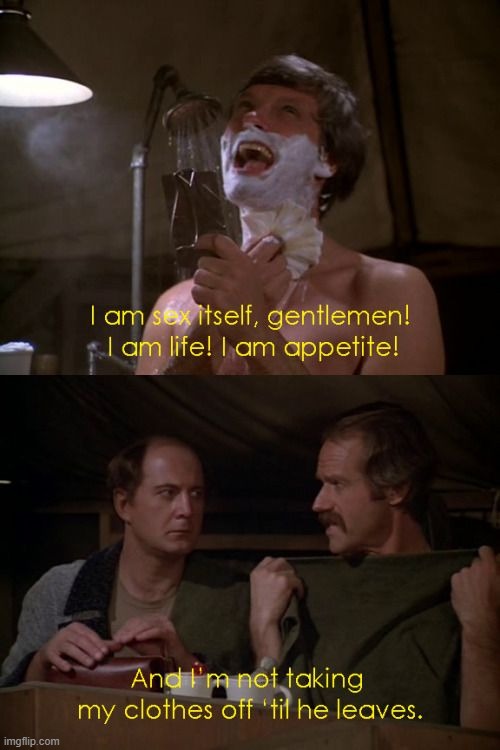 lmfao. this is a scene from M*A*S*H | image tagged in funny,random | made w/ Imgflip meme maker