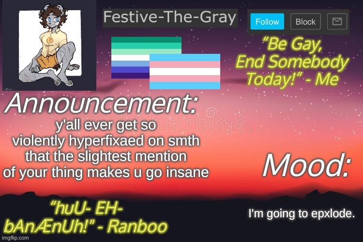 I'm currently violently hyperfixated on httyd it's like not even funny anymore | y'all ever get so violently hyperfixaed on smth that the slightest mention of your thing makes u go insane; I'm going to epxlode. | image tagged in festive-the-gray s announcement temp | made w/ Imgflip meme maker