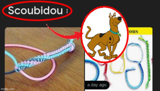 scooby doo tying some knots | image tagged in scooby doo,name soundalikes | made w/ Imgflip meme maker