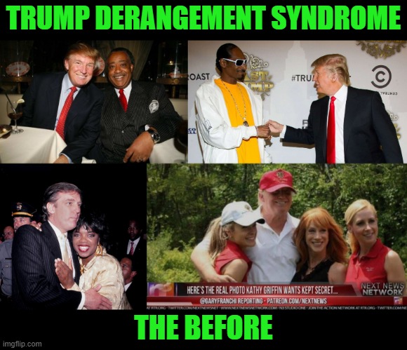 This is Your Brain Before TDS | TRUMP DERANGEMENT SYNDROME; THE BEFORE | image tagged in al sharpton,snoop dogg,oprah,kathy griffin,trump,tds | made w/ Imgflip meme maker