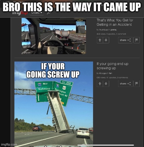 BRO THIS IS THE WAY IT CAME UP | made w/ Imgflip meme maker