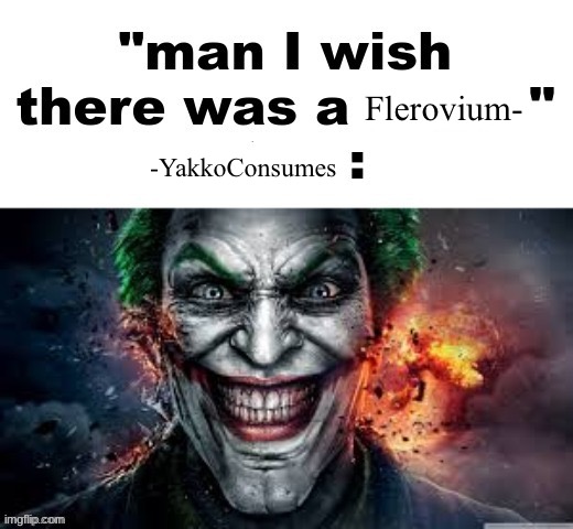 man I wish there was a | Flerovium-; -YakkoConsumes | image tagged in man i wish there was a | made w/ Imgflip meme maker