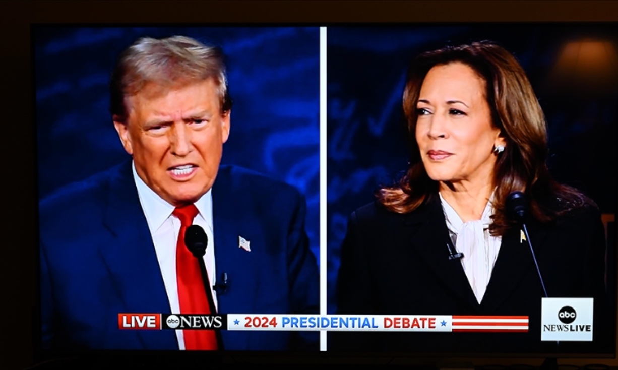 High Quality Trump Harris debate 2024 Blank Meme Template