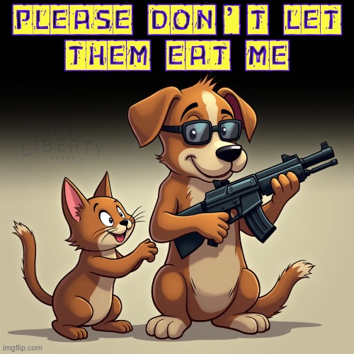 2nd Amendment | image tagged in dogs an cats,memes,guns,protection,pets | made w/ Imgflip meme maker