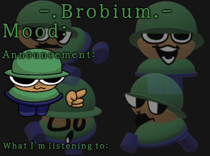 Brobium's Announcement Temp Blank Meme Template