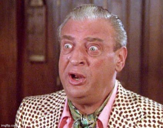 image tagged in rodney dangerfield shocked | made w/ Imgflip meme maker