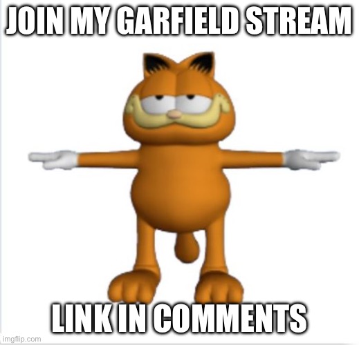 you don’t have to I’m just sayin | JOIN MY GARFIELD STREAM; LINK IN COMMENTS | image tagged in garfield t-pose | made w/ Imgflip meme maker